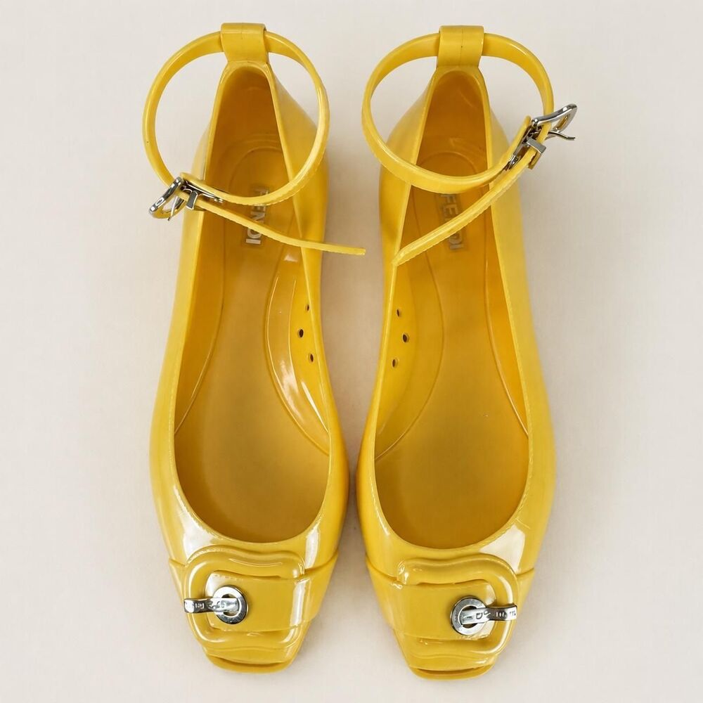 Fendi Women's Yellow Ballet-shoes